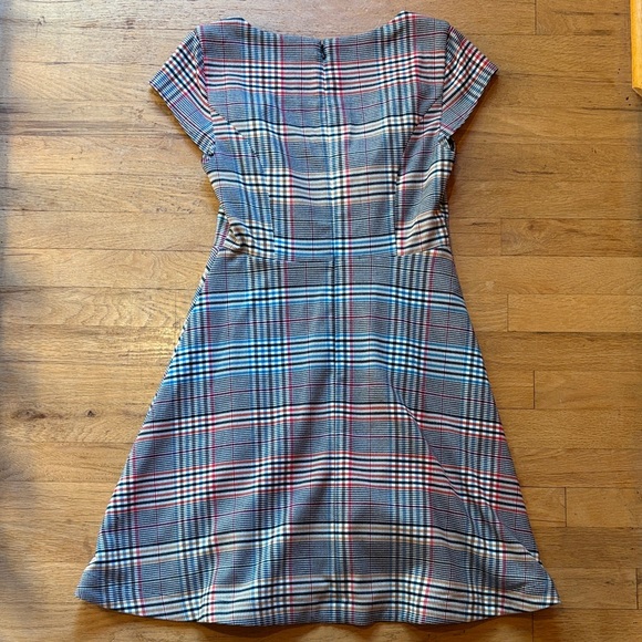 Anthropologie Moulinette Soeurs Blue and Red Plaid Dress - Picture 6 of 9
